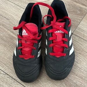 Adidas Black and Red Cleats